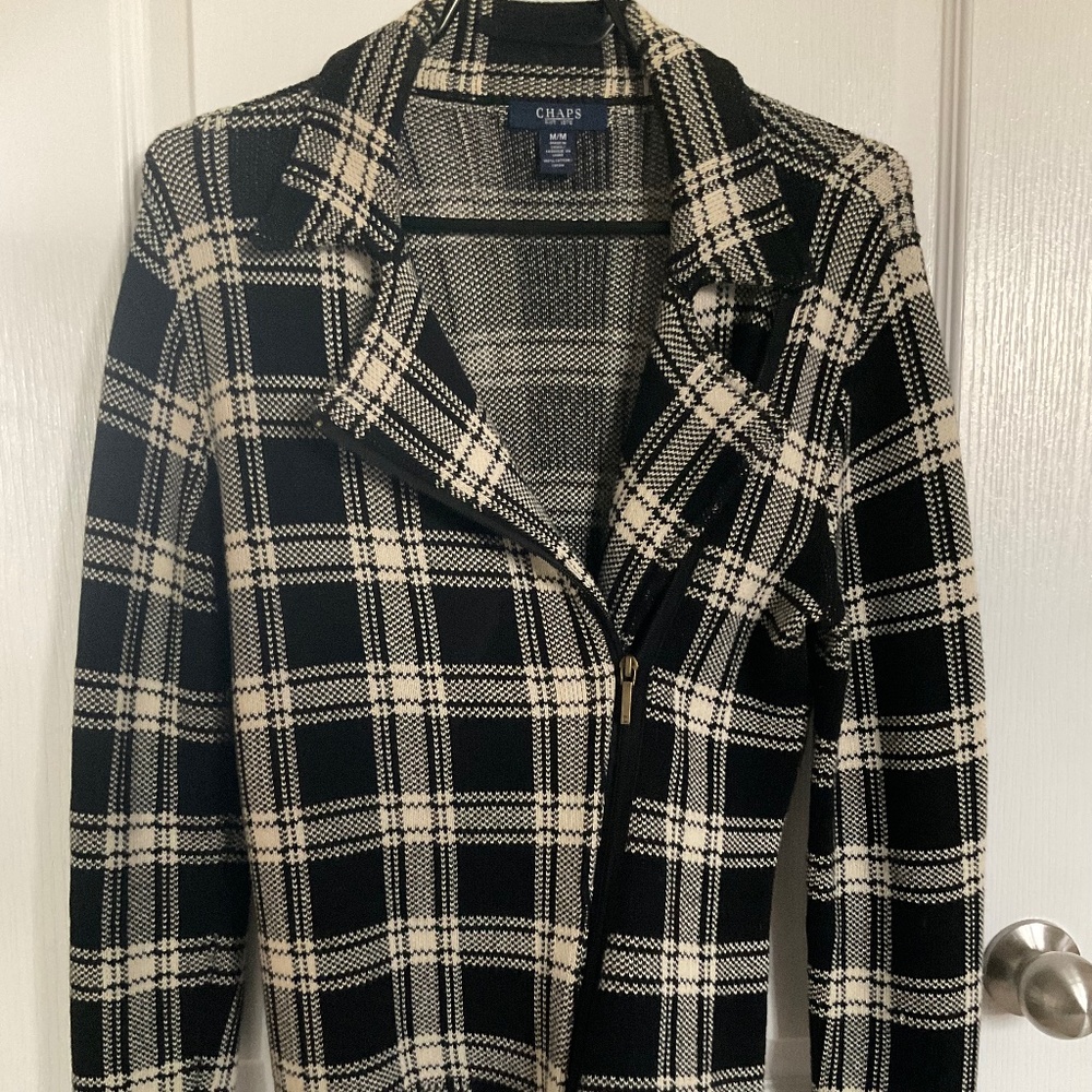 Chaps sweater jacket - size medium